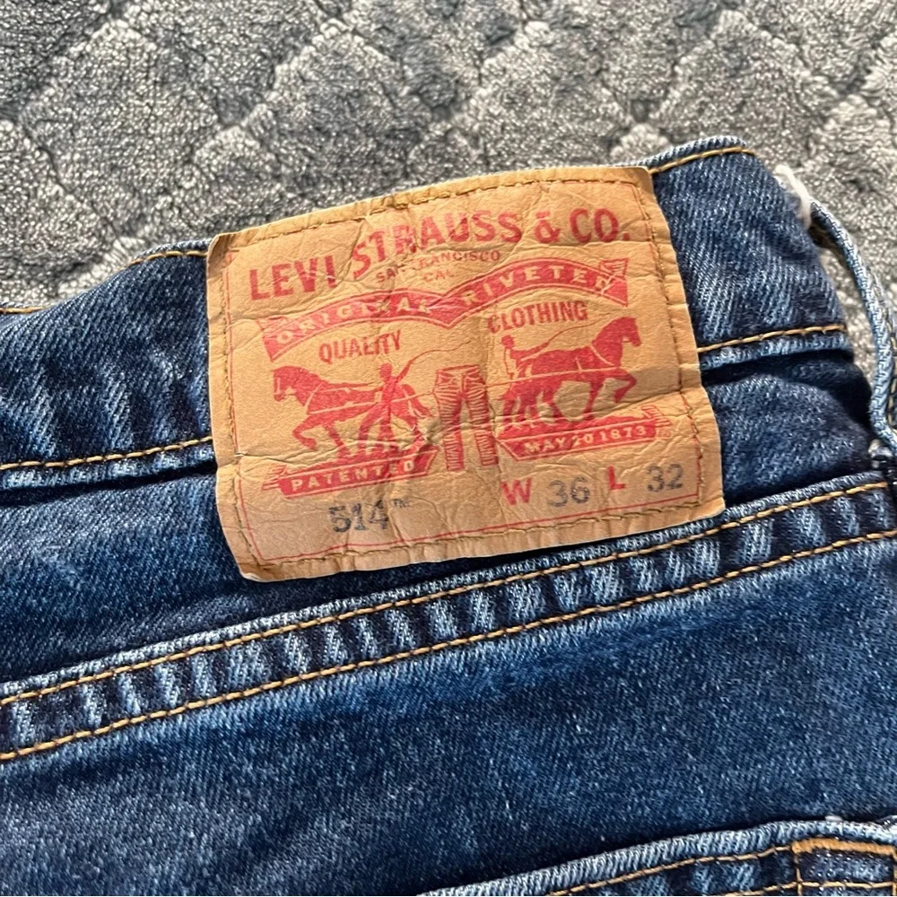 Levi's Men's Straight Jeans‎ in Dark Blue Denim